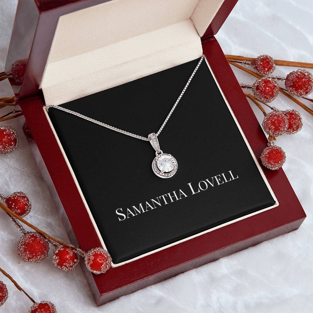 Enchanted Love Necklace - 14k White Gold finish