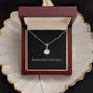 Enchanted Love Necklace - 14k White Gold finish