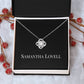 Entwined Paths Necklace - 14k White Gold finish