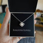 Entwined Paths Necklace - 14k White Gold finish