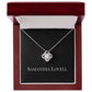 Entwined Paths Necklace - 14k White Gold finish