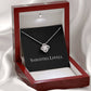 Entwined Paths Necklace - 14k White Gold finish