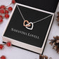 Union of Hearts Necklace - Rose Gold finish