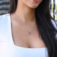Union of Hearts Necklace - Rose Gold finish