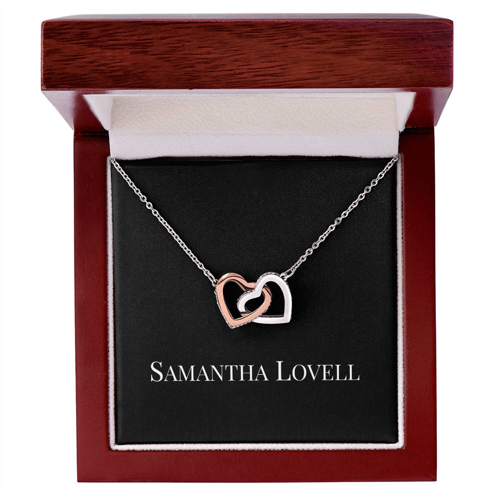Union of Hearts Necklace - Rose Gold finish